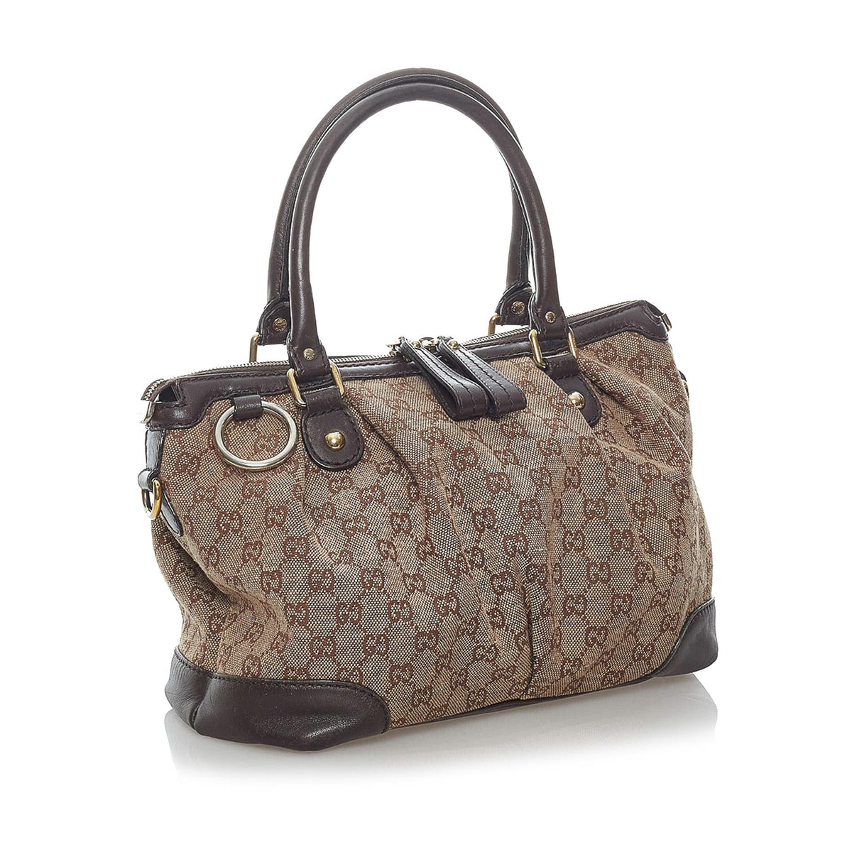 Gucci GG Canvas Sukey Satchel (SHG-30436)