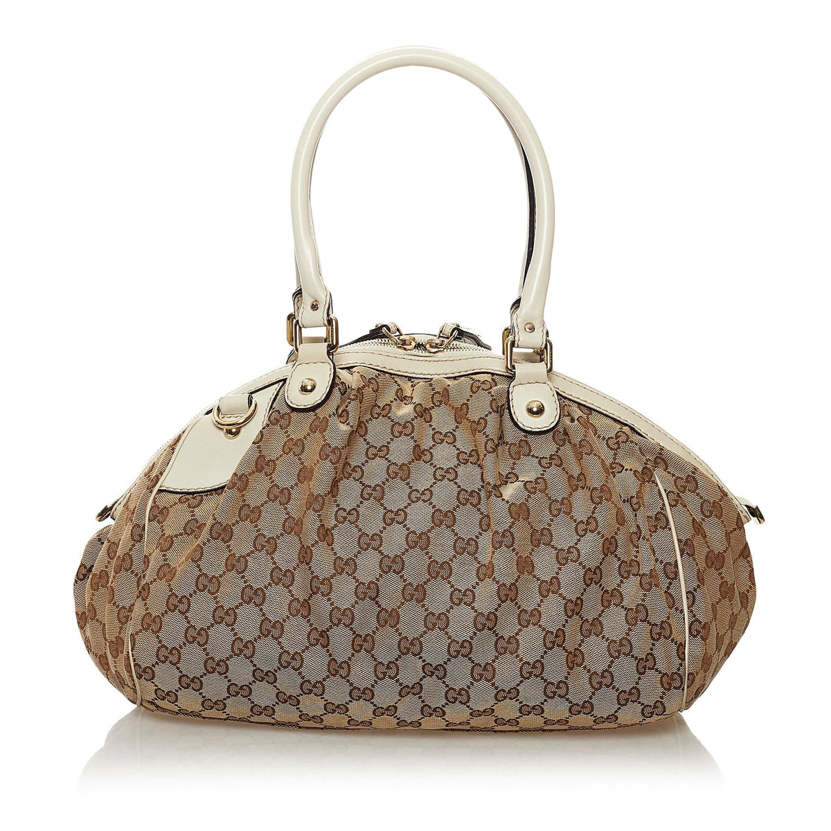 Gucci GG Canvas Sukey Satchel (SHG-32634)