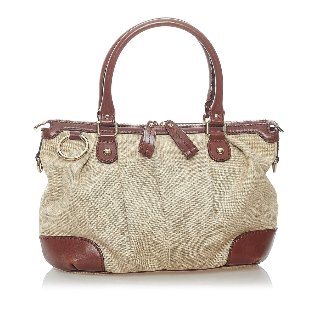 Gucci GG Canvas Sukey Satchel (SHG-32672)