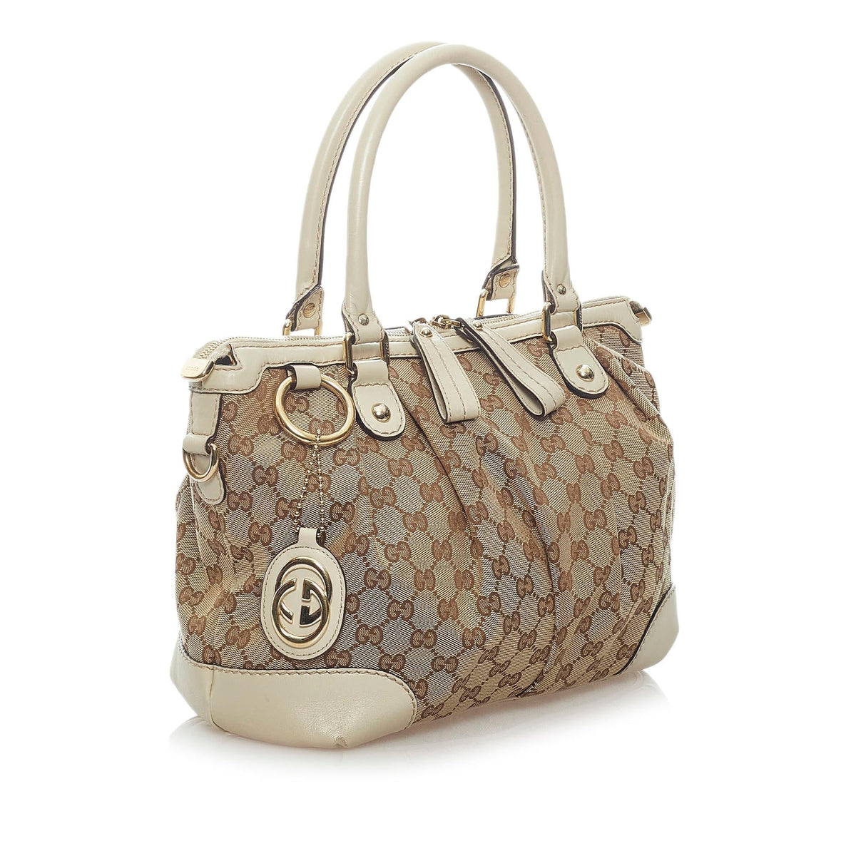 Gucci GG Canvas Sukey Satchel (SHG-33280)