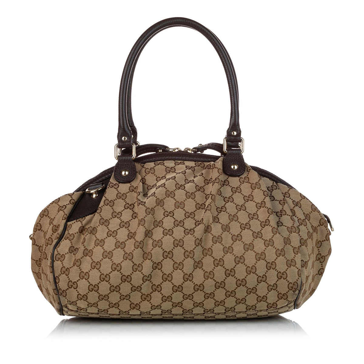 Gucci GG Canvas Sukey Satchel (SHG-34504)