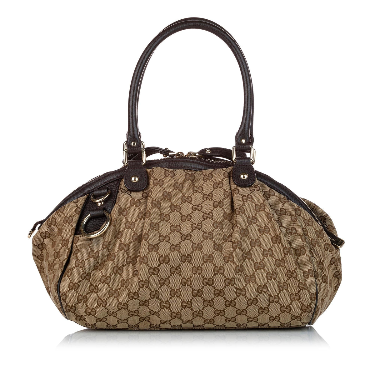 Gucci GG Canvas Sukey Satchel (SHG-34504)