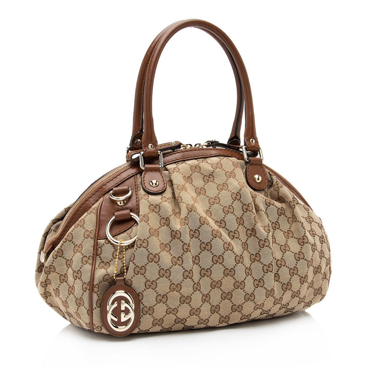Gucci GG Canvas Sukey Satchel (SHF-LMfHFS)