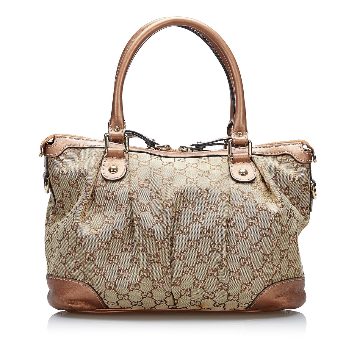 Gucci GG Canvas Sukey Satchel (SHG-tzQVlR)