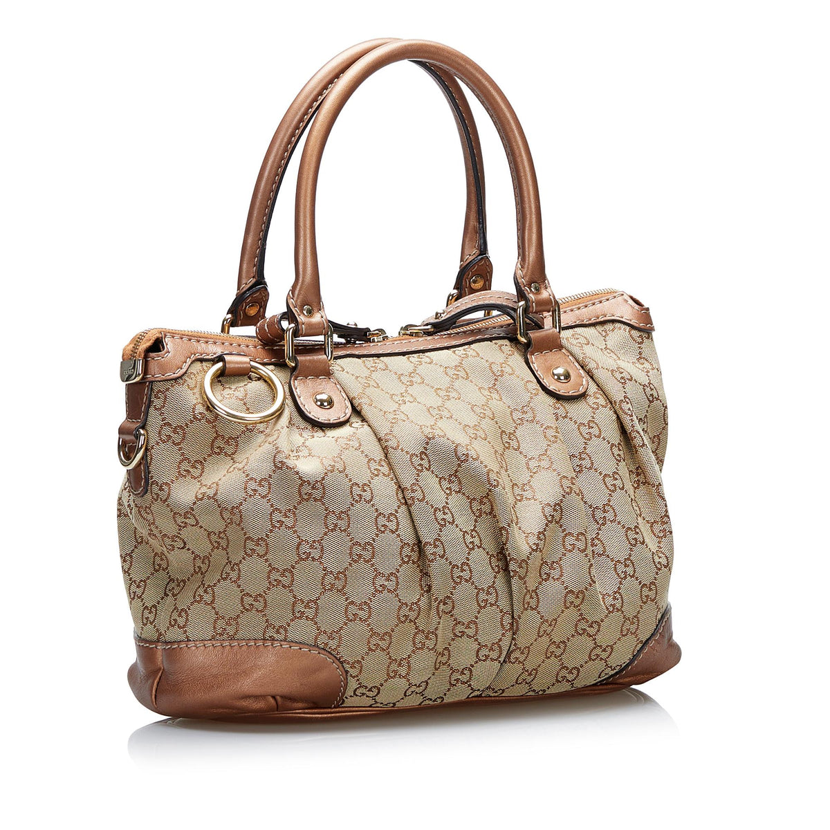 Gucci GG Canvas Sukey Satchel (SHG-tzQVlR)