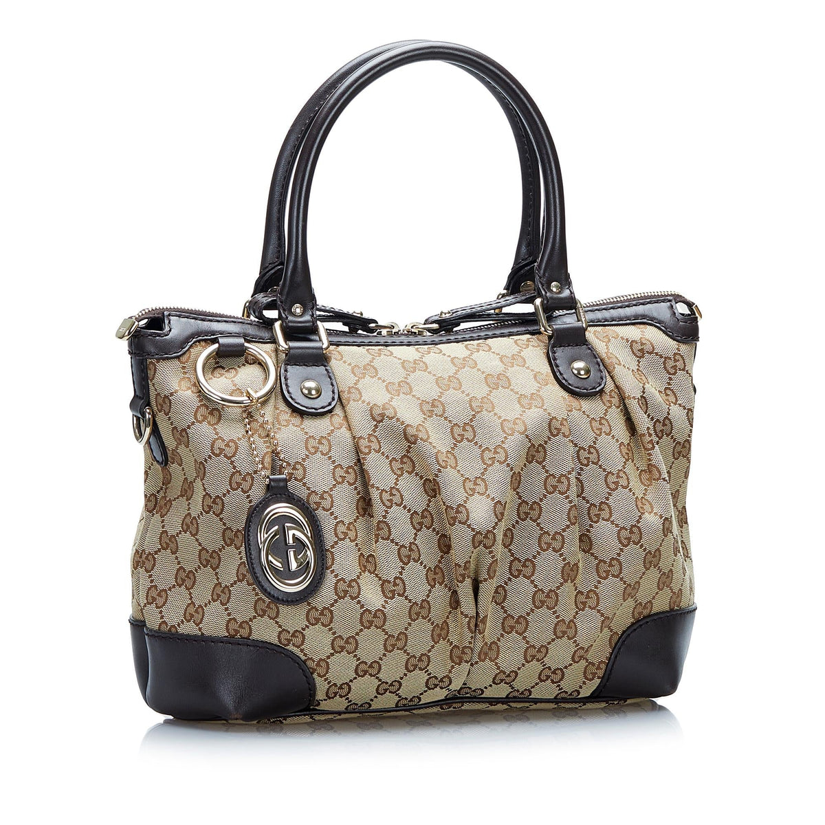 Gucci GG Canvas Sukey Satchel (SHG-eP2ZCC)