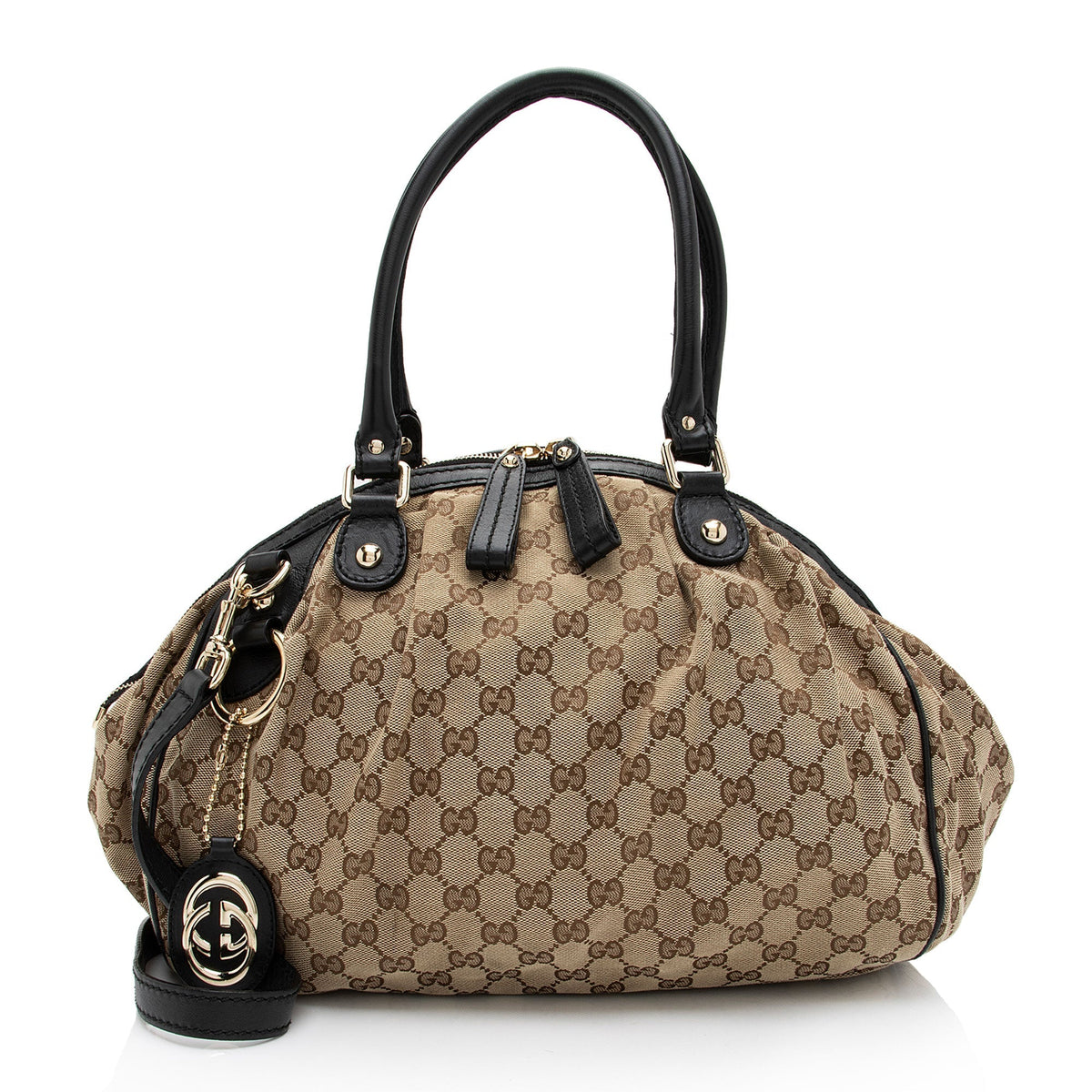 Gucci GG Canvas Sukey Satchel (SHF-sH4xON)