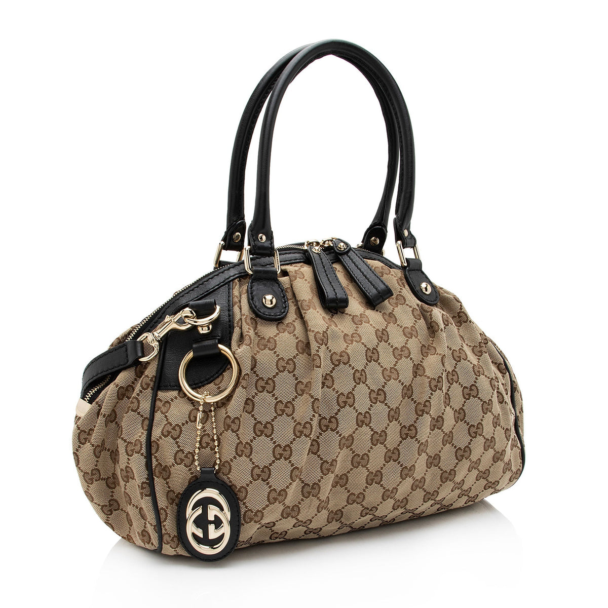 Gucci GG Canvas Sukey Satchel (SHF-sH4xON)