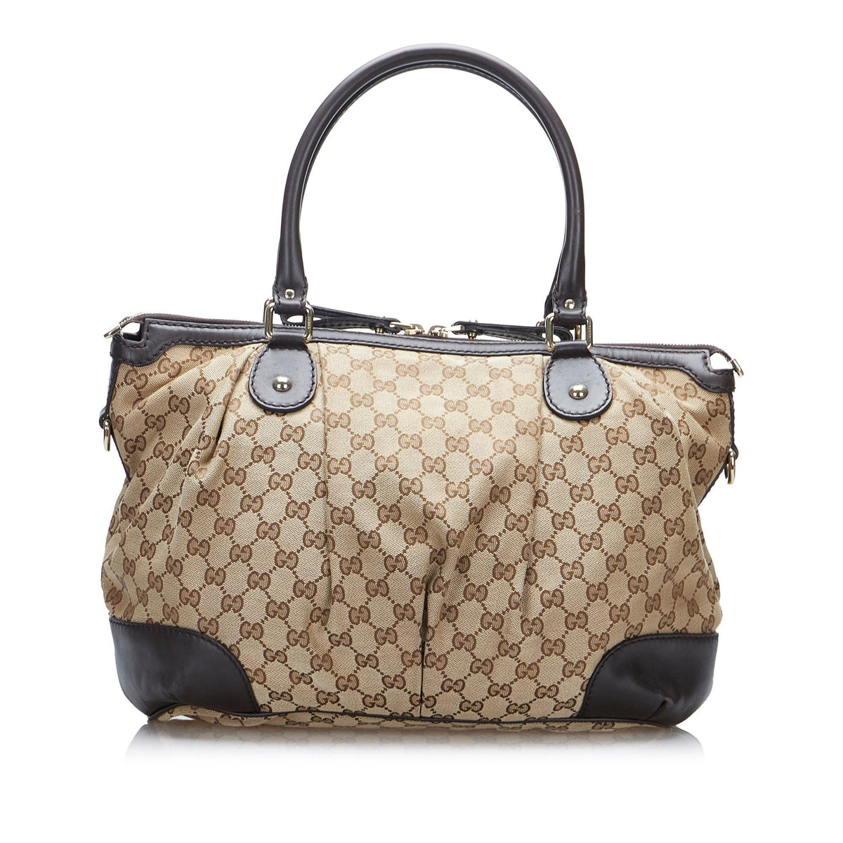 Gucci GG Canvas Sukey Satchel (SHG-nqGXYm)
