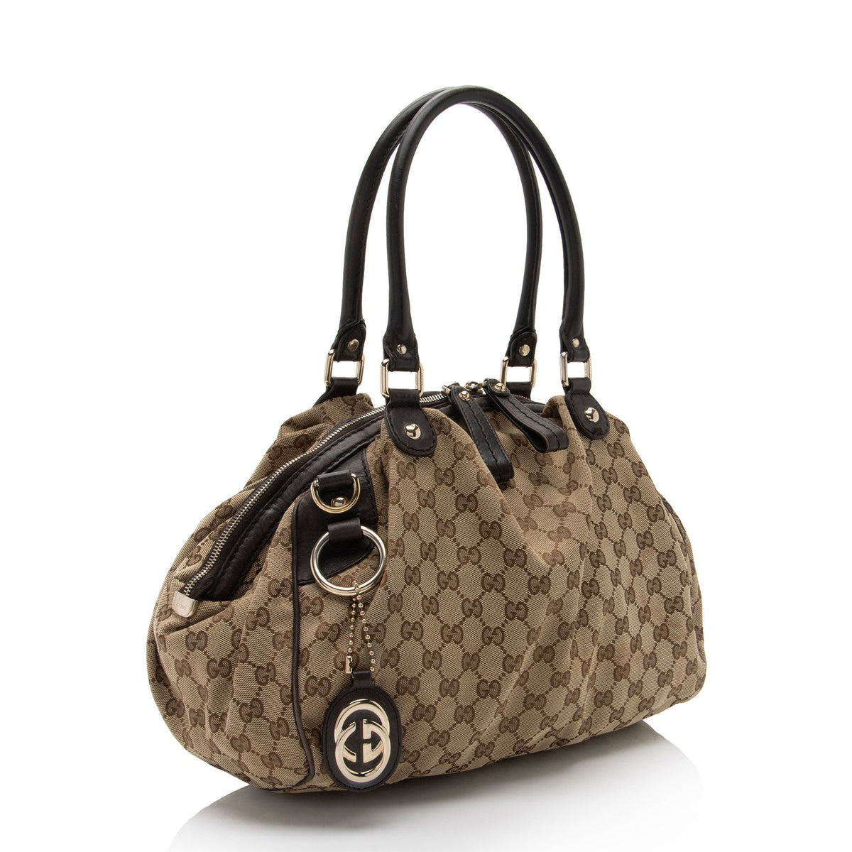 Gucci GG Canvas Sukey Satchel (SHF-9X37WL)