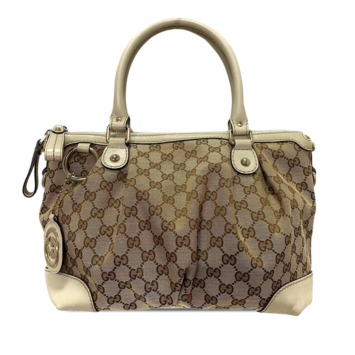 Gucci GG Canvas Sukey Satchel (SHG-HoCR1s)
