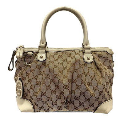 Gucci GG Canvas Sukey Satchel (SHG-HoCR1s)