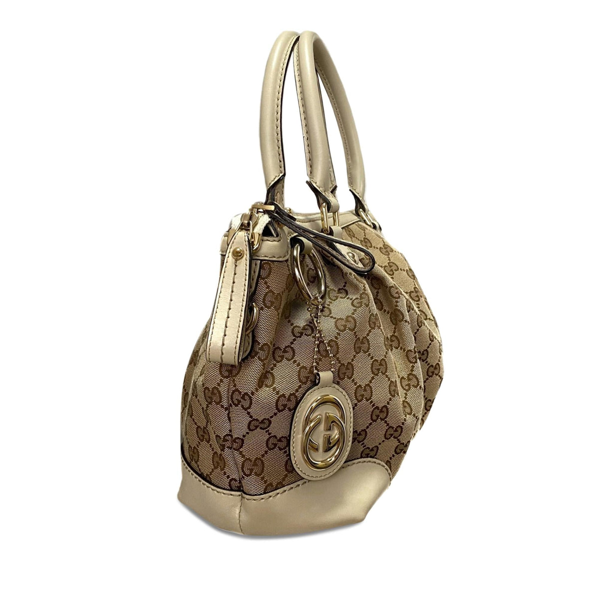 Gucci GG Canvas Sukey Satchel (SHG-HoCR1s)