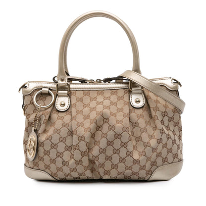 Gucci GG Canvas Sukey Satchel