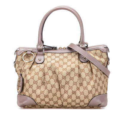 Gucci GG Canvas Sukey Satchel