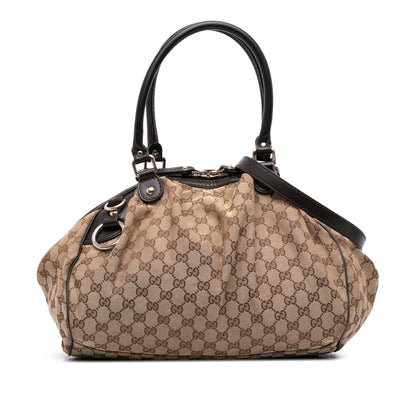 Gucci GG Canvas Sukey Satchel