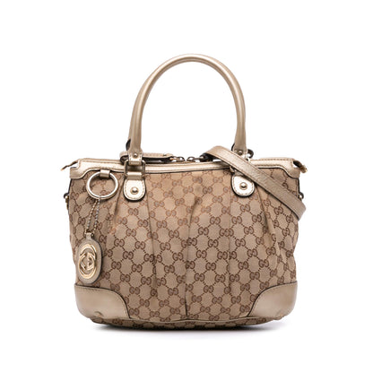 Gucci GG Canvas Sukey Satchel