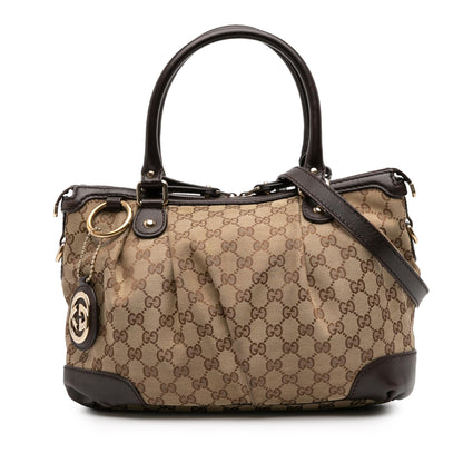 Gucci GG Canvas Sukey Satchel