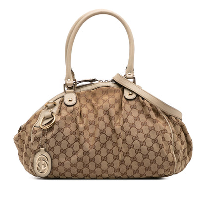 Gucci GG Canvas Sukey Satchel