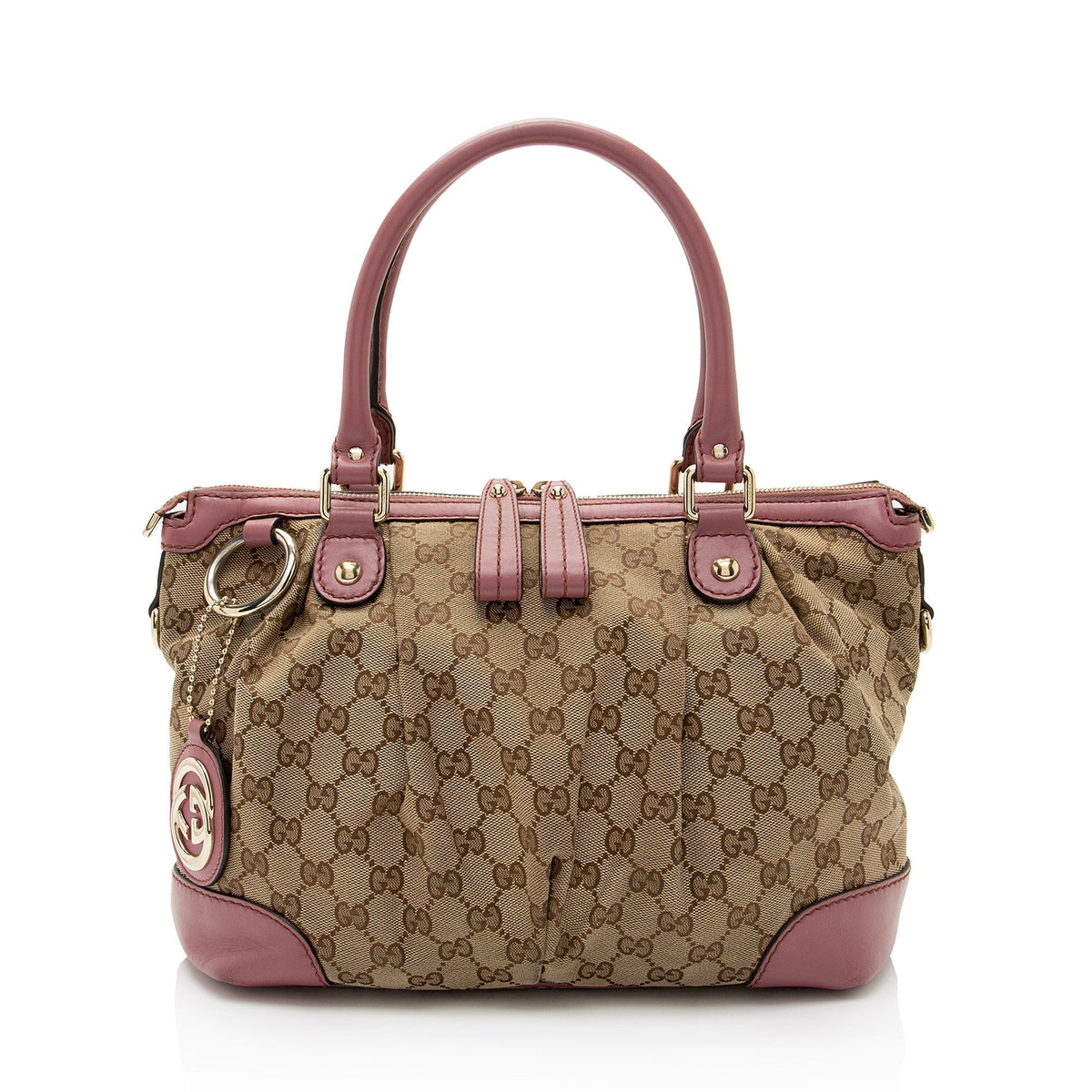 Gucci GG Canvas Sukey Medium Satchel (SHF-pOZTUq)