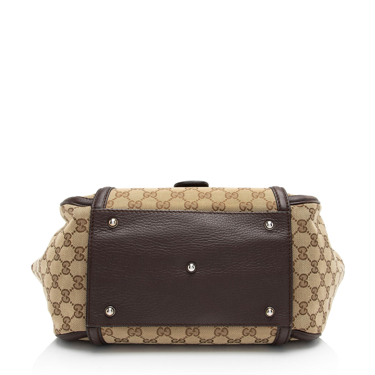 Gucci GG Canvas Techno Horsebit Top Handle (SHF-M1IDuu)
