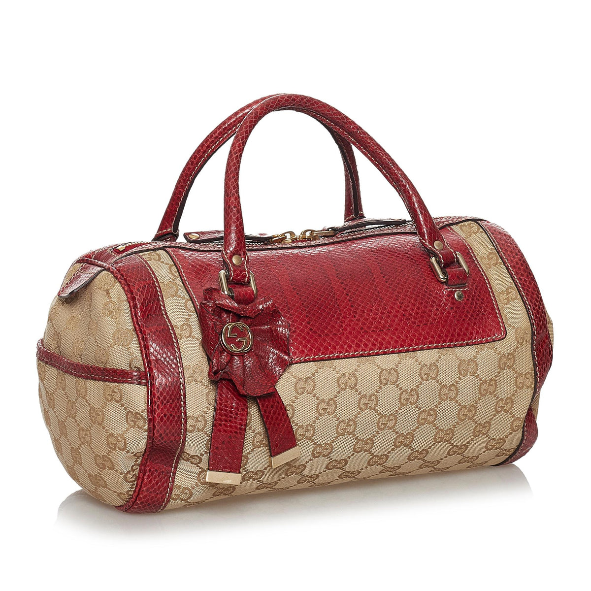 Gucci GG Canvas Trophy Handbag (SHG-30899)