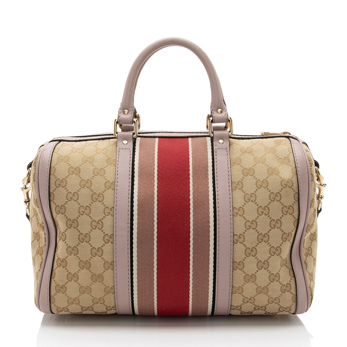 Gucci GG Canvas Vintage Web Joy Medium Boston Bag