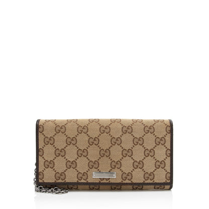 Gucci GG Canvas Wallet on Chain Bag (SHF-4BzUx8)