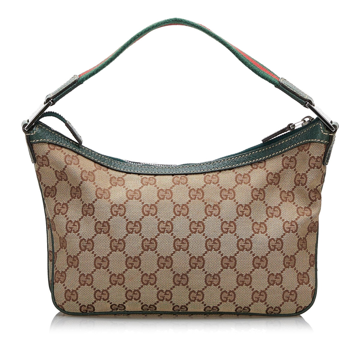 Gucci GG Canvas Web Baguette (SHG-zCaOiu)