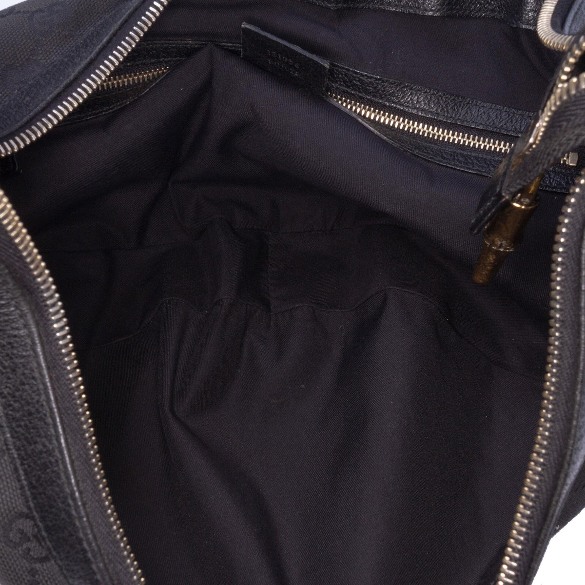 Gucci GG Canvas Web Bamboo Ring Hobo