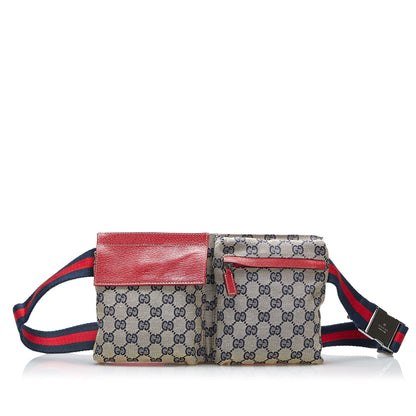 Gucci GG Canvas Web Belt Bag (SHG-NcH4Nb)