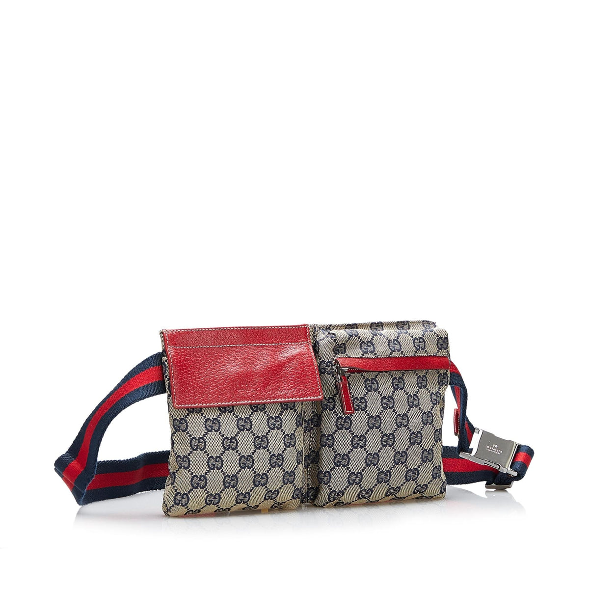 Gucci GG Canvas Web Belt Bag (SHG-NcH4Nb)