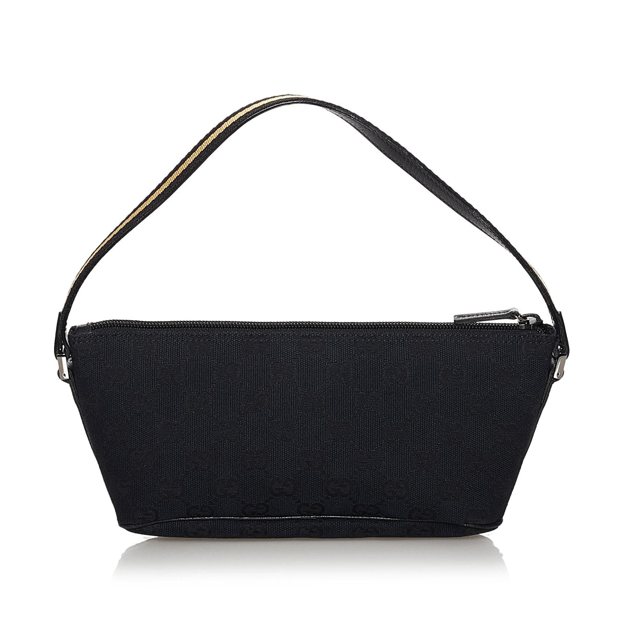 Gucci GG Canvas Web Boat Baguette (SHG-30597)