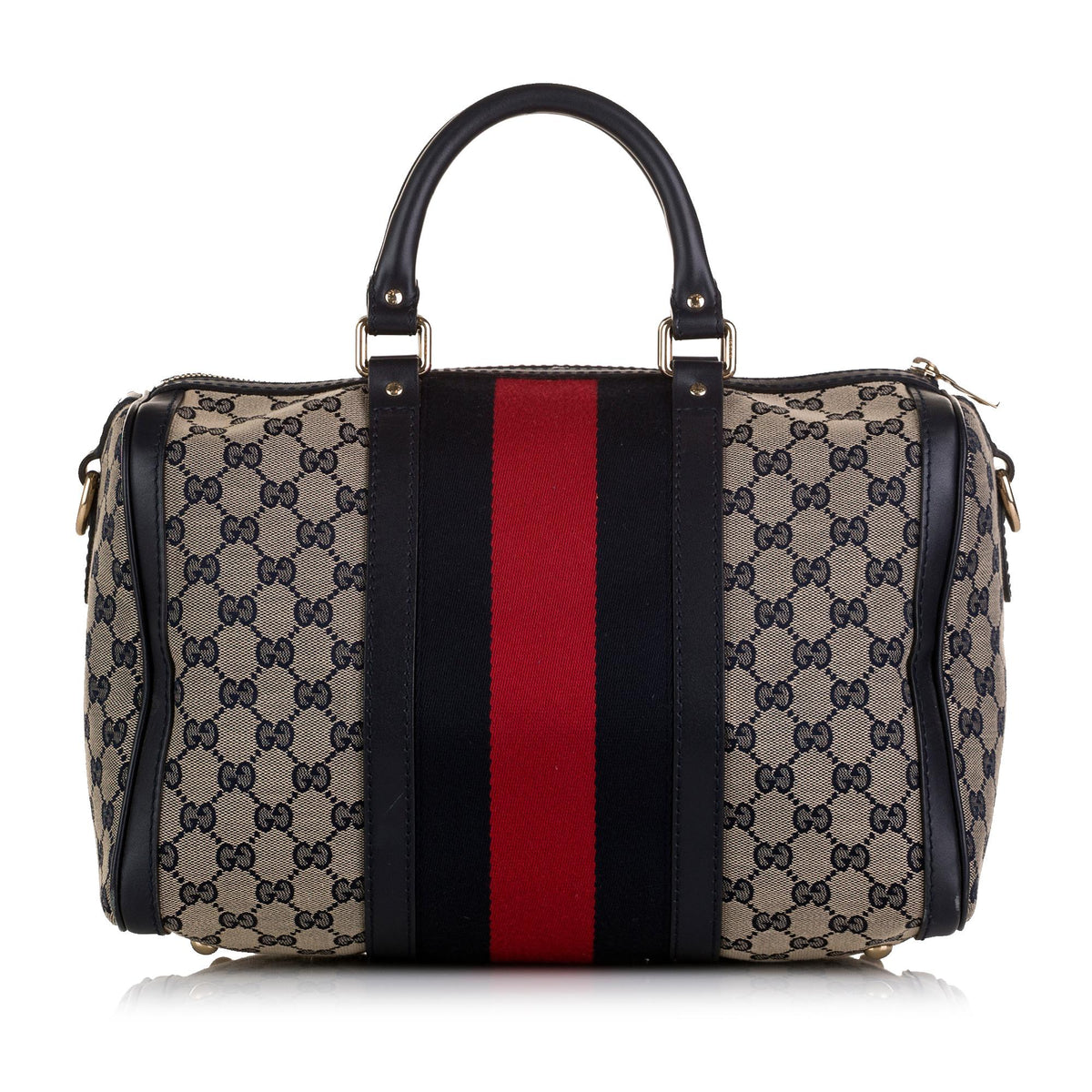 Gucci GG Canvas Web Boston (SHG-36790)