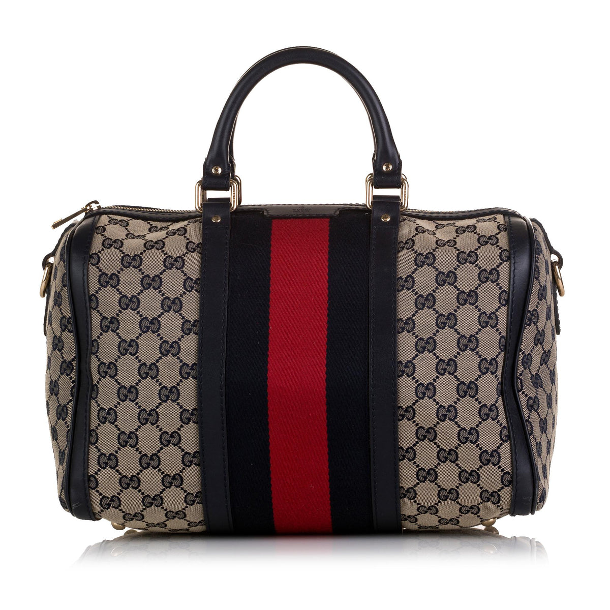 Gucci GG Canvas Web Boston (SHG-36790)