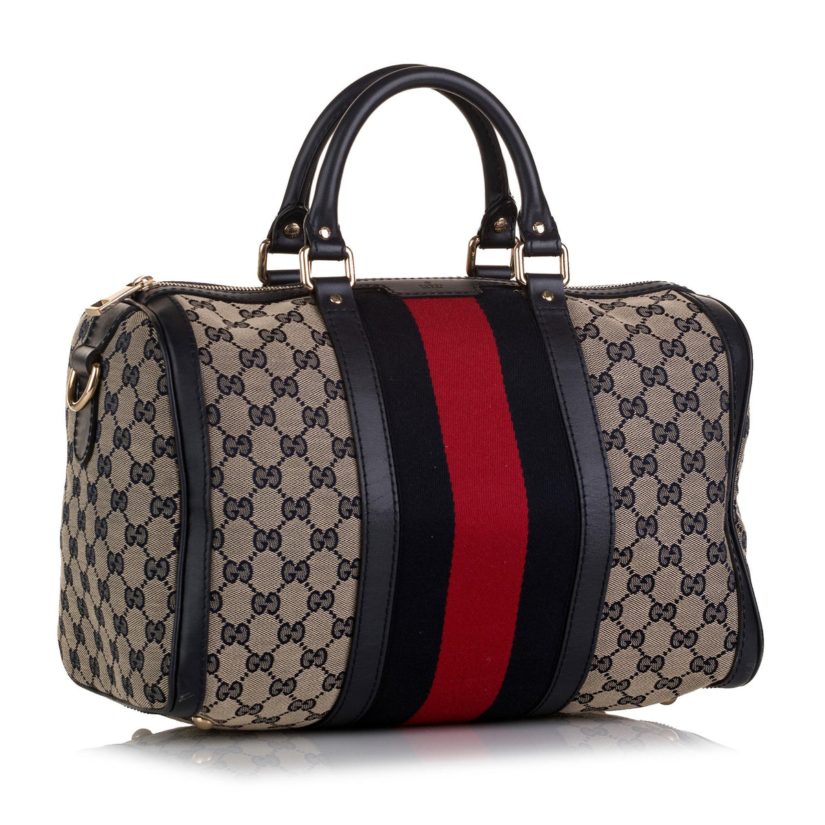 Gucci GG Canvas Web Boston (SHG-36790)