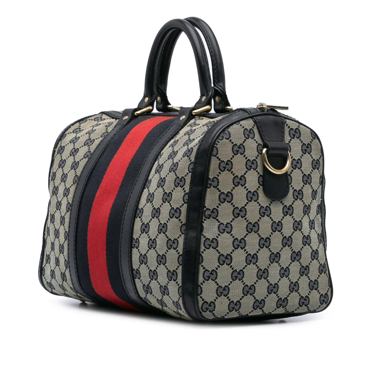 Gucci GG Canvas Web Boston