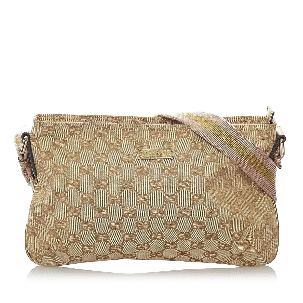 Gucci GG Canvas Web Crossbody Bag (SHG-32662)