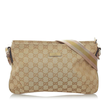 Gucci GG Canvas Web Crossbody Bag (SHG-32662)
