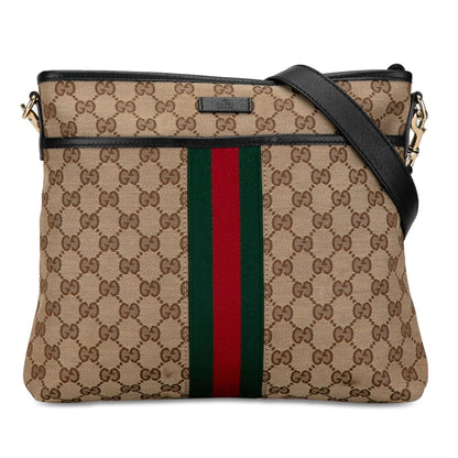 Gucci GG Canvas Web Crossbody Bag (SHG-p1ytZD)