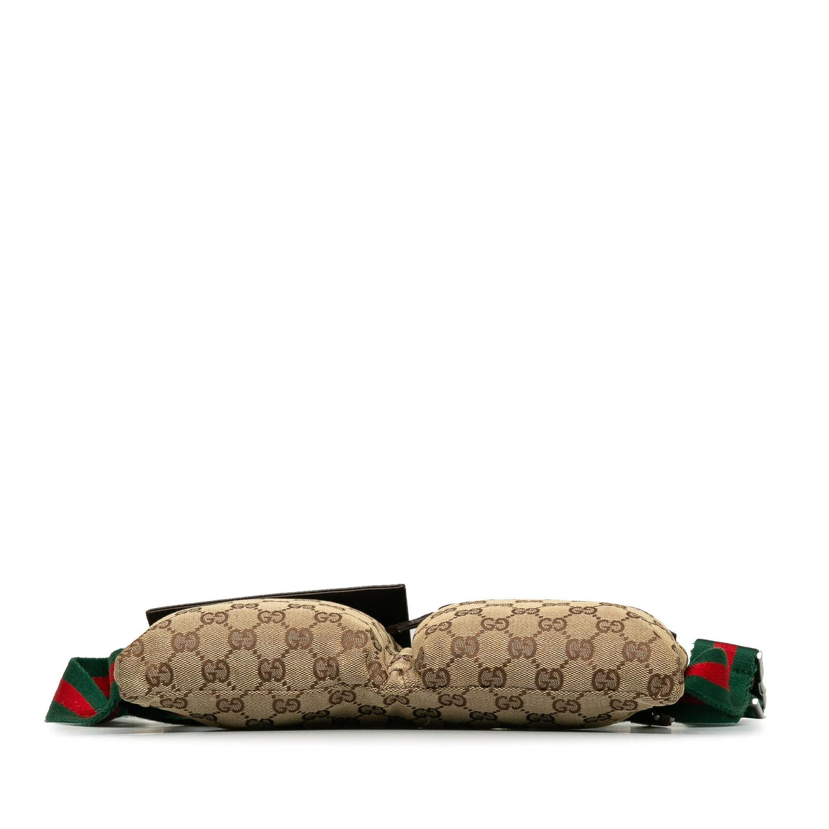 Gucci GG Canvas Web Double Pocket Belt Bag (SHG-MdyEM4)