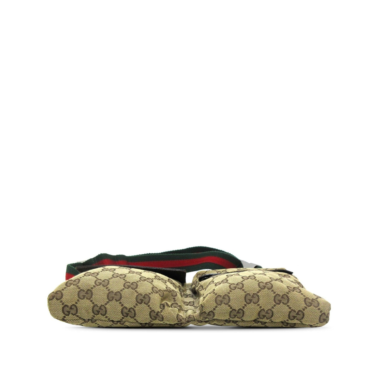 Gucci GG Canvas Web Double Pocket Belt Bag (SHG-8sdlRV)
