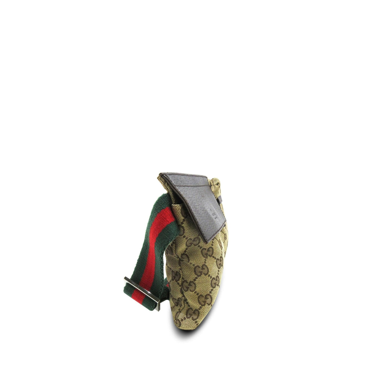 Gucci GG Canvas Web Double Pocket Belt Bag (SHG-8sdlRV)