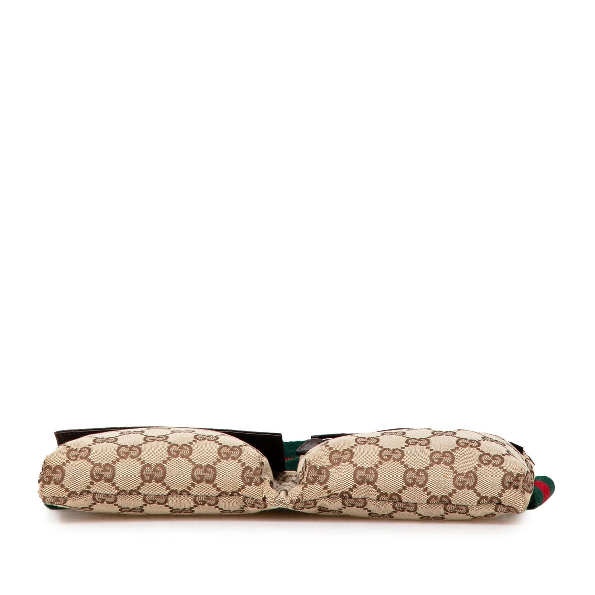 Gucci GG Canvas Web Double Pocket Belt Bag (SHG-o3rVa1)