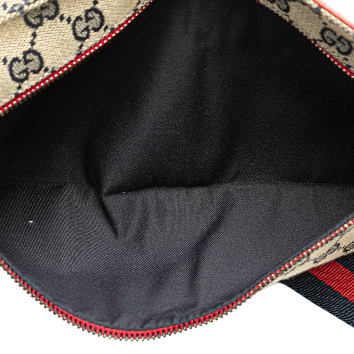 Gucci GG Canvas Web Double Pocket Belt Bag