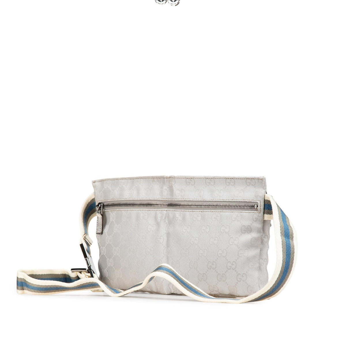 Gucci GG Canvas Web Double Pocket Belt Bag