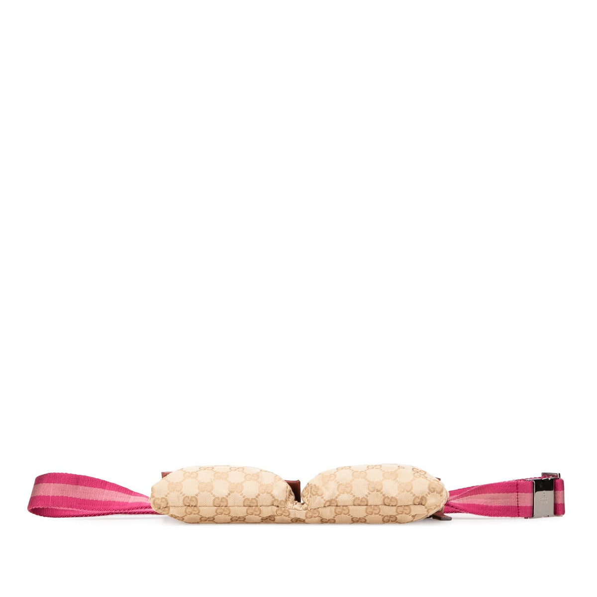Gucci GG Canvas Web Double Pocket Belt Bag