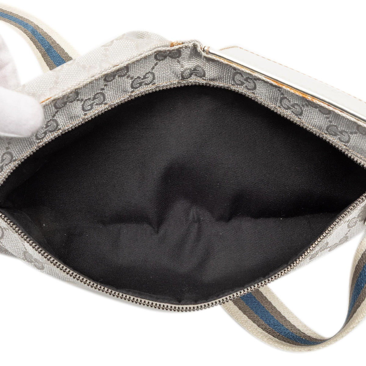 Gucci GG Canvas Web Double Pocket Belt Bag