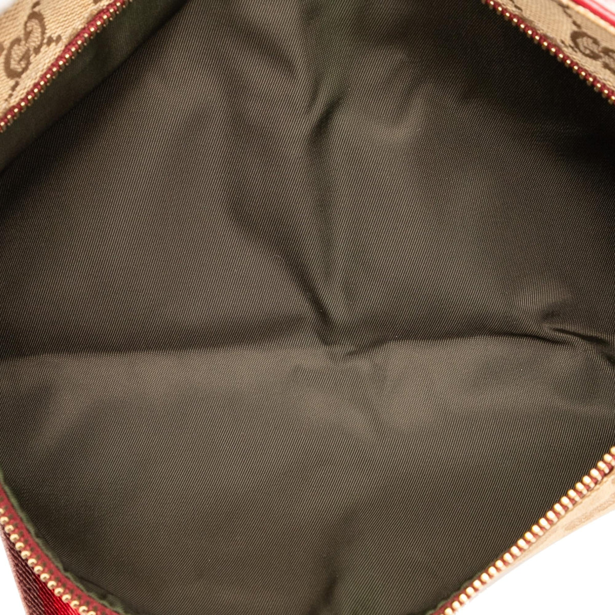 Gucci GG Canvas Web Double Pocket Belt Bag