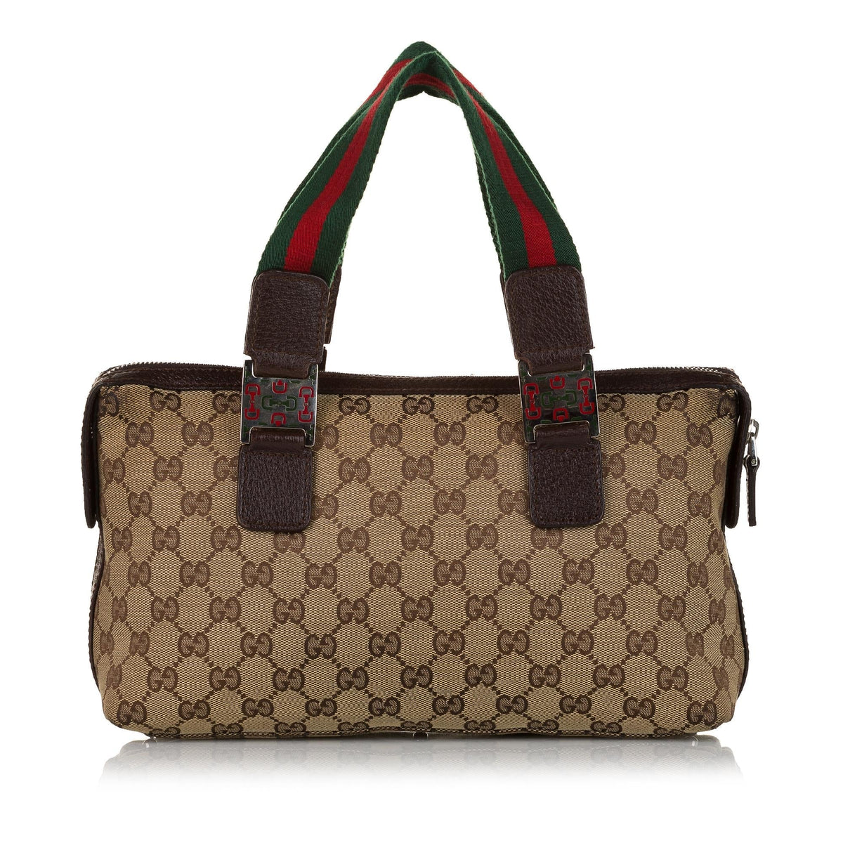 Gucci GG Canvas Web Handbag (SHG-34424)